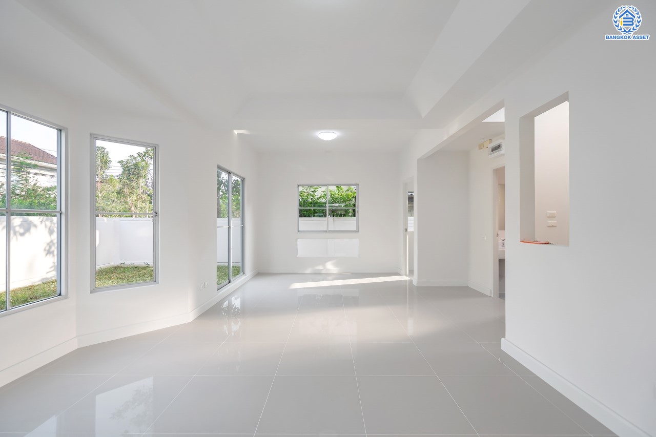 บ้านมือสองตกแต่งใหม่ ม.พฤกษ์ลดา1 บางใหญ่ หลังมุม บนเนื้อที่ 57 ตร.ว. ฟังก์ชัน 3 ห้องนอน 2 ห้องน้ำ 2 ที่จอดรถ ทำเลเดินทางสะดวก เชื่อมต่อถ.กาญจนาภิเษก เพียง 10 นาทีถึงรถไฟฟ้าสายสีม่วง "สถานีคลองบางไผ่" ใกล้เซ็นทรัลเวสต์เกต จองเลย!